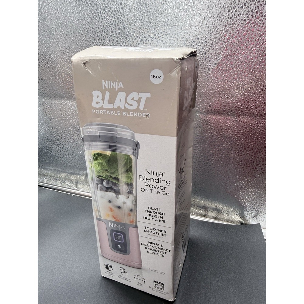 Ninja Blast 16 Oz Personal Blender w/ Leak Proof Lid Dusty Pink